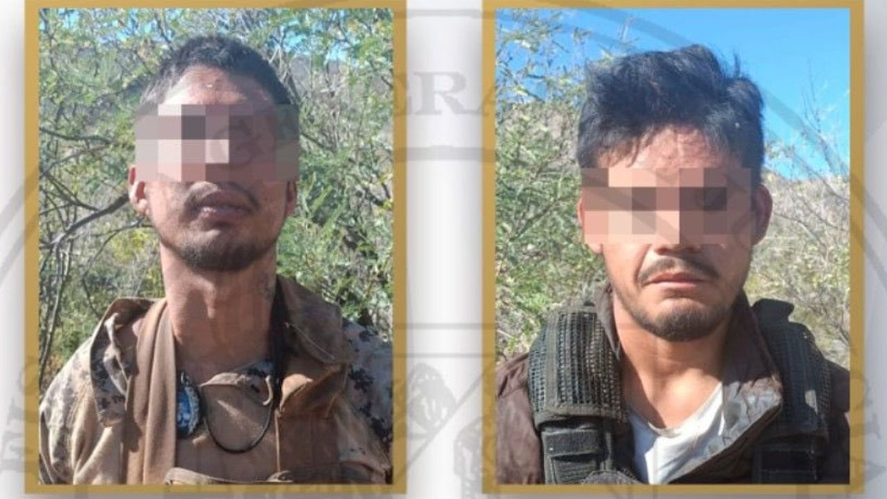 Descubren campamento del crimen organizado al norte de Sonora; hay dos sujetos detenidos