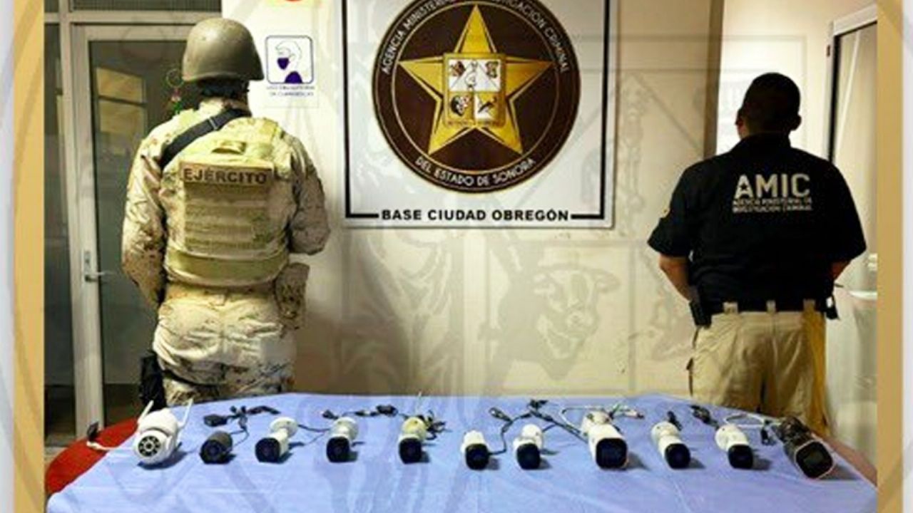 Retiran cámaras de vigilancia ilegales usadas por el crimen organizado en Ciudad Obregón