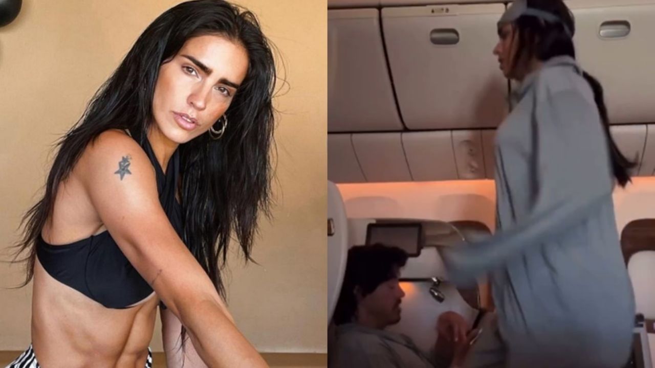 Bárbara de Regil responde a sus detractores y aclara por qué hizo ejercicio en el avión