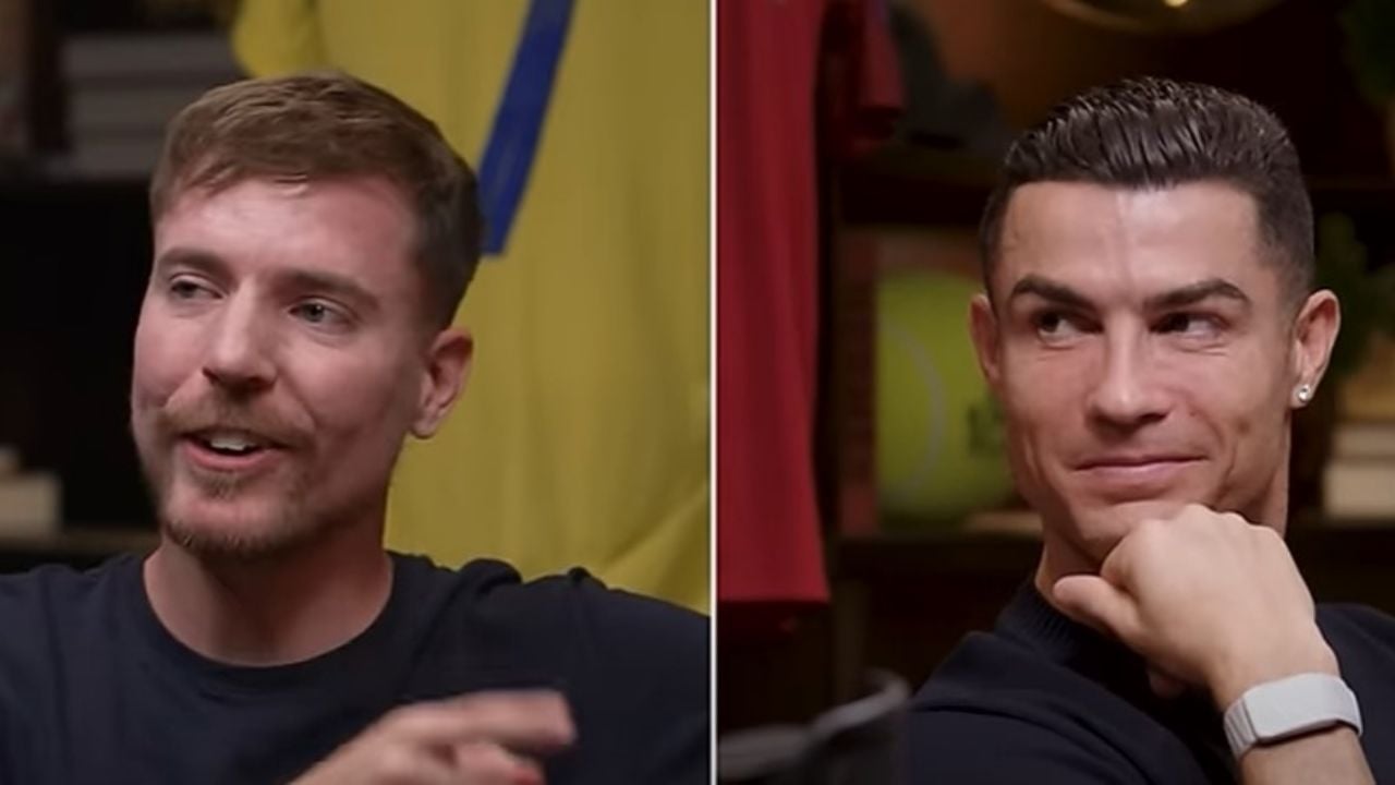 Cristiano Ronaldo y MrBeast rompen la Internet con plática en Youtube