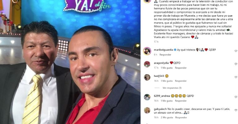 Latin Lover sufre dolorosa muerte y Hoy lloran su irreparable perdida