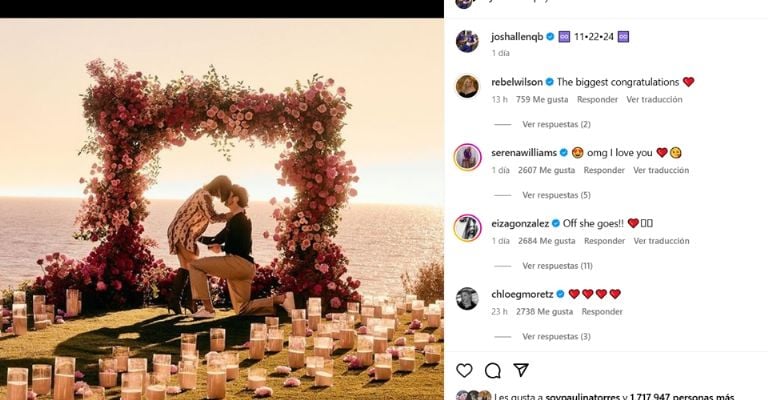 Hailee Steinfeld se compromete con el mariscal de campo de los Bills, Josh Allen