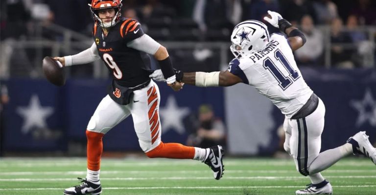 Burrow se encontraba jugando ante los Cowboys, cuando el robo