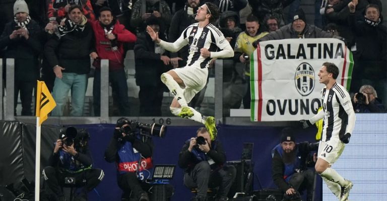 Vlahovic marcó el primer tanto de la Juventus