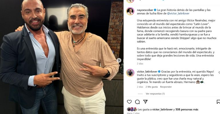 Latin Lover confronta a Nayo Escobar tras burlarse de accidente que mató a actor de Televisa