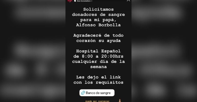 Poncho Borbolla pide donadores de sangre y Televisa se une a su causa