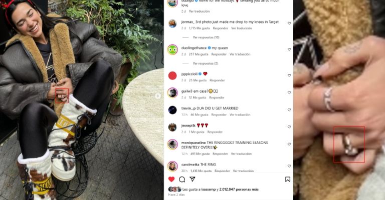 Dua Lipa acepta casarse con Callum Turner y foto confirma su compromiso