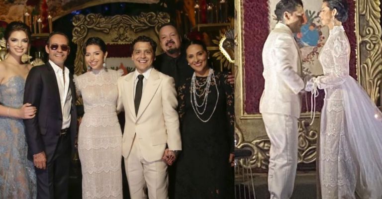 Christian Nodal con Ángela Aguilar y el resto de los famosos que impactaron con sus bodas