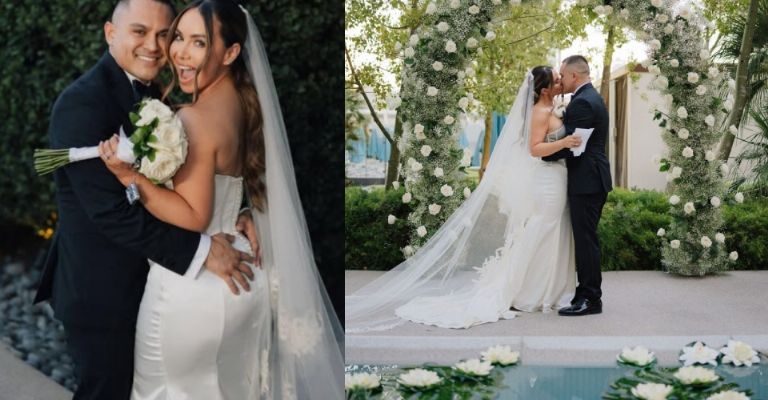 Christian Nodal con Ángela Aguilar y el resto de los famosos que impactaron con sus bodas