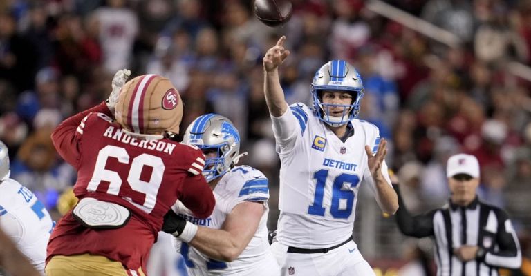 Goff tuvo un gran desempeño en este duelo