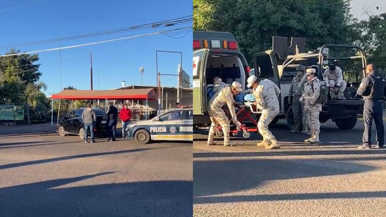 Accidente frente a Marina de Ciudad Obregón