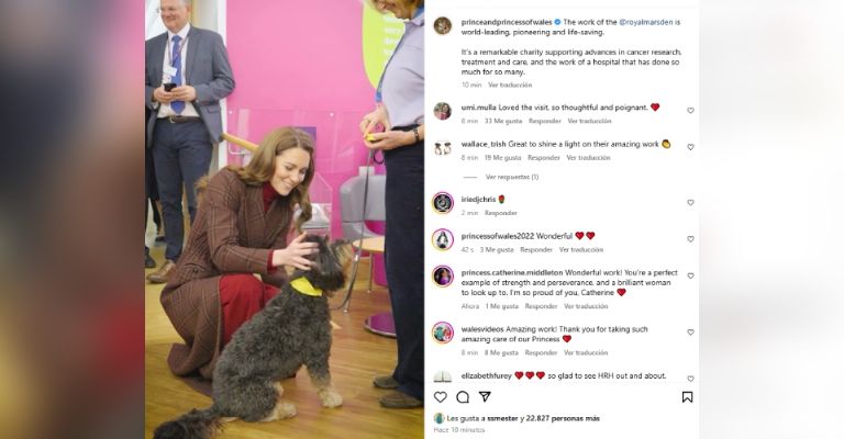 Kate Middleton aparece con una conmovedora noticia de su cáncer