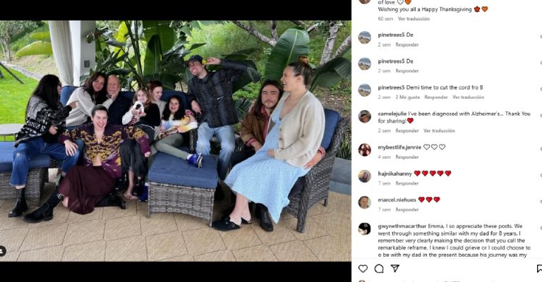 Bruce Willis ya no reconocería a su familia