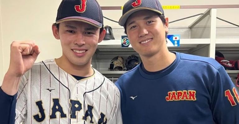 Sasaki y Ohtani son compañeros en el equipo japonés