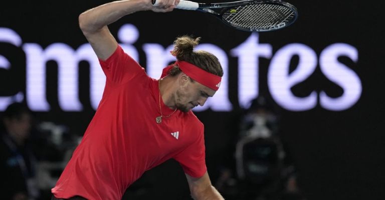 Zverev se vio frustrado una y otra vez