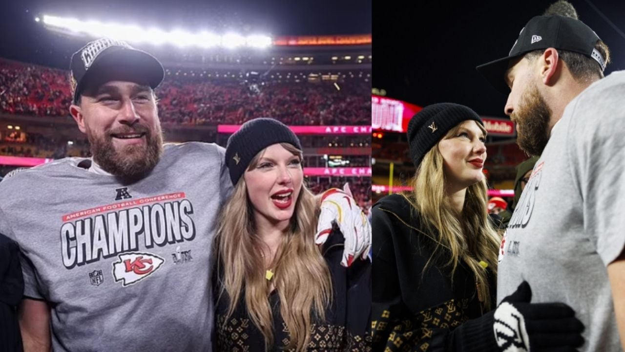Taylor Swift y Travis Kelce hacen arder la NFL con apasionado beso por triunfo de Chiefs