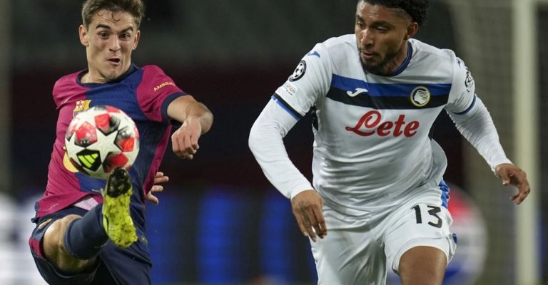 Barcelona se conformó con un empate ante Atalanta