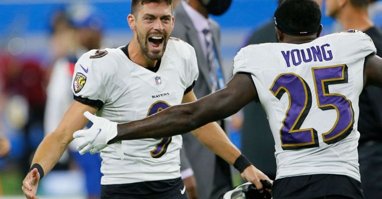 El pateador ha judado toda su carrera con los Ravens