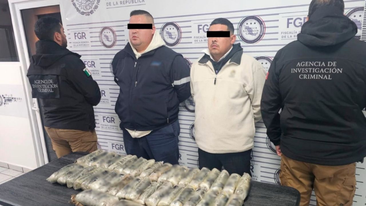 Detienen a choferes de autobús en Sonora; transportaban 18 kilos de fentanilo y 2 de heroína