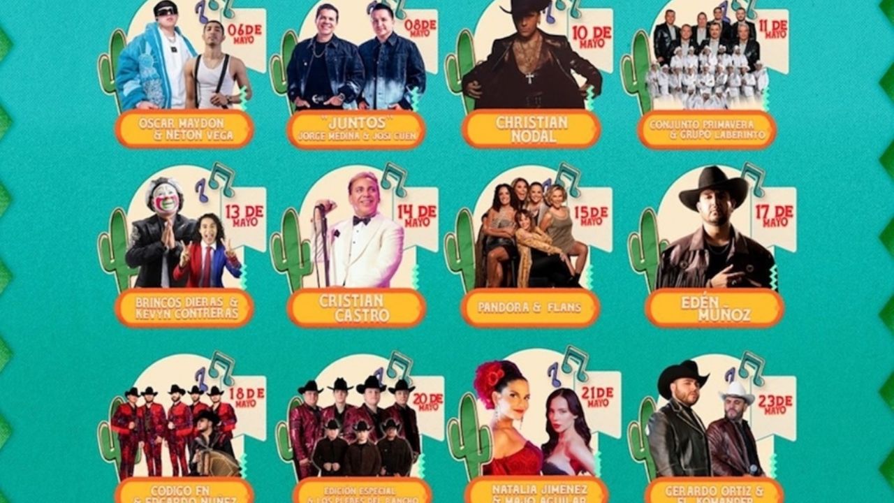 Desde Cristián Castro hasta Nodal: Descubre qué artistas estarán en la ExpoGan Sonora 2025