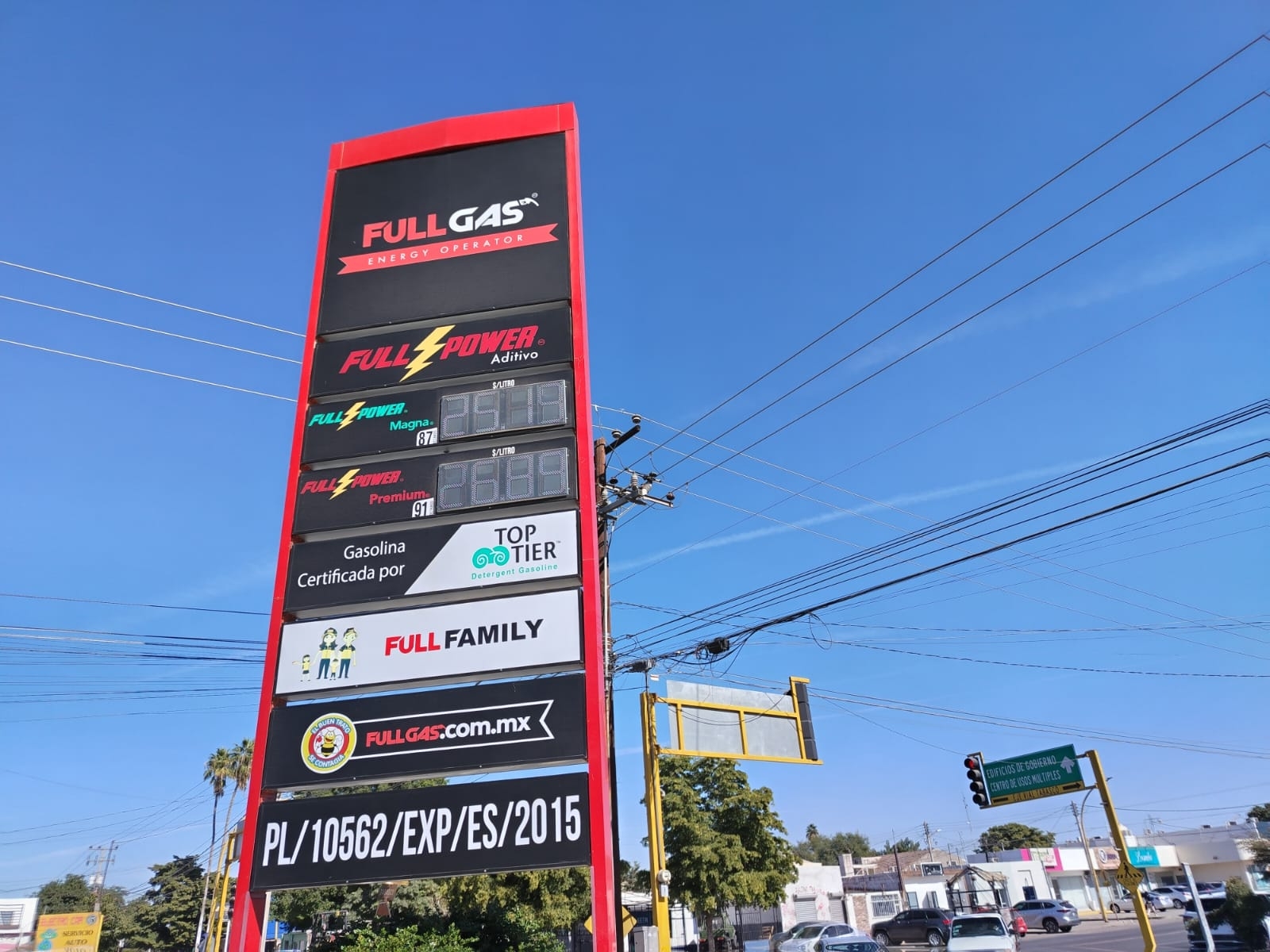 En Ciudad Obregón el precio de la gasolina supera la barrera de los 25 pesos