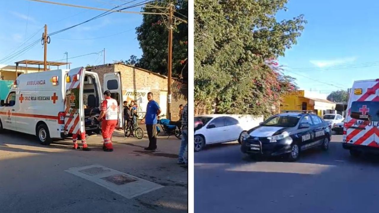 Accidente en Ciudad Obregón: Choque en Providencia deja a un motociclista lesionado