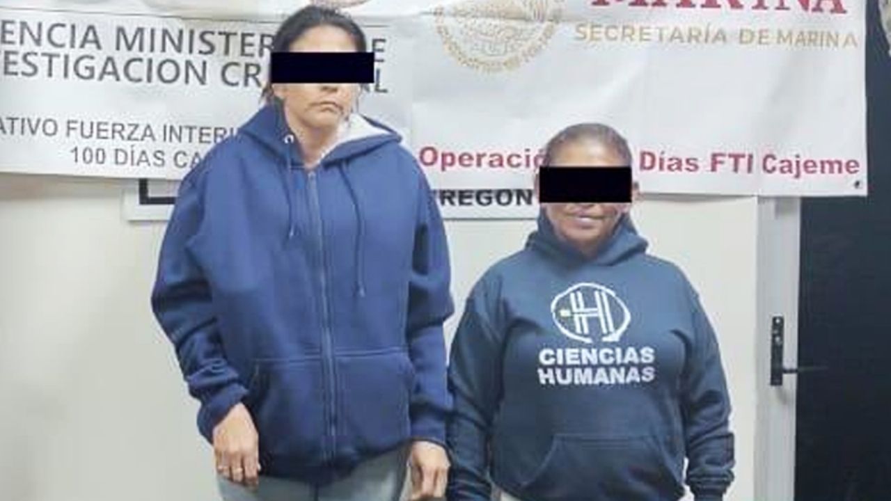 Arrestan a dos mujeres ‘tiradoras’ en Ciudad Obregón; cuentan con antecedentes penales