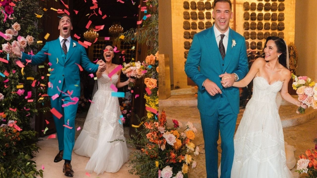 Martha Higareda y Lewis Howes se casan en romántica y lujosa boda en playas de México