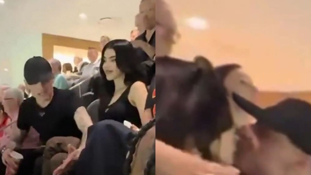 Acusan a Peso Pluma de intimidar a fans que se acercaron a pedirle una foto con Kenia OS