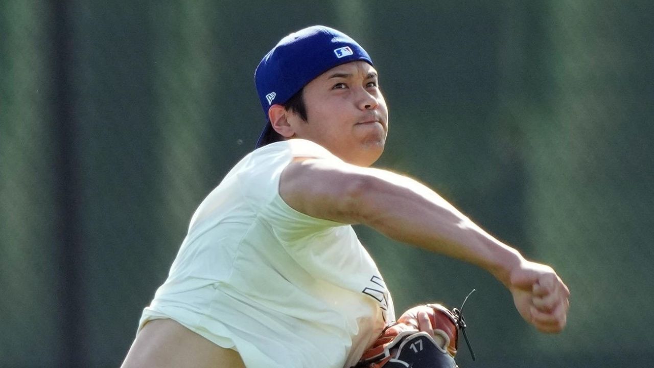 MLB: Ohtani ya tuvo sus primeros entrenamientos como lanzador con los Dodgers