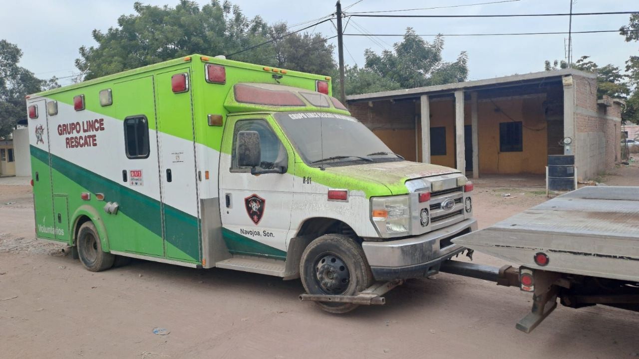 Grupo de Rescate ‘Lince Navojoa’ busca recuperar su ambulancia descompuesta