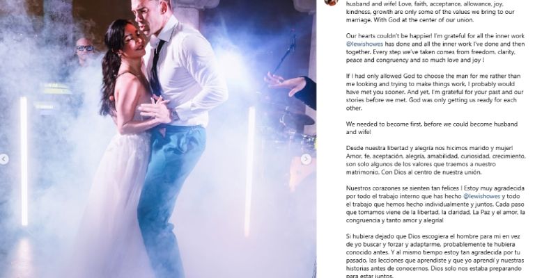 Martha Higareda se burlaría de Yanet García con este mensaje en su boda con Lewis Howes