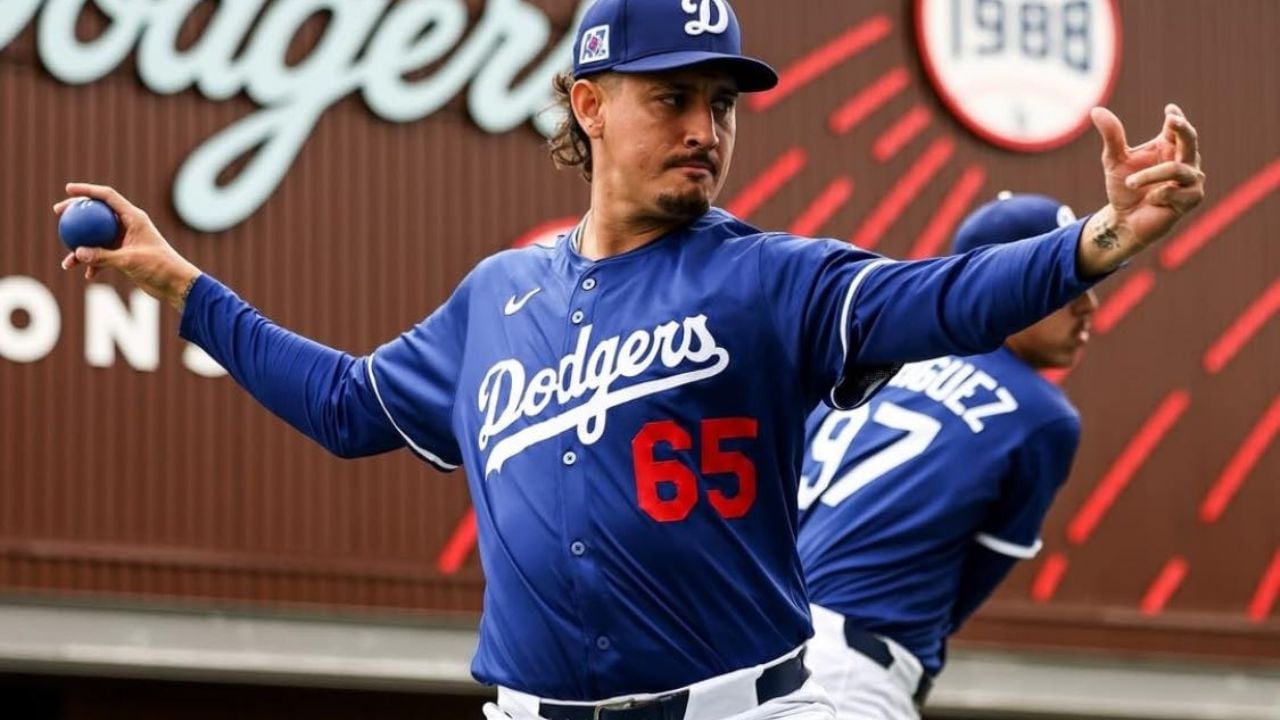 El cajemense Giovanny Gallegos ya porta los colores de Dodgers; busca ganarse un lugar
