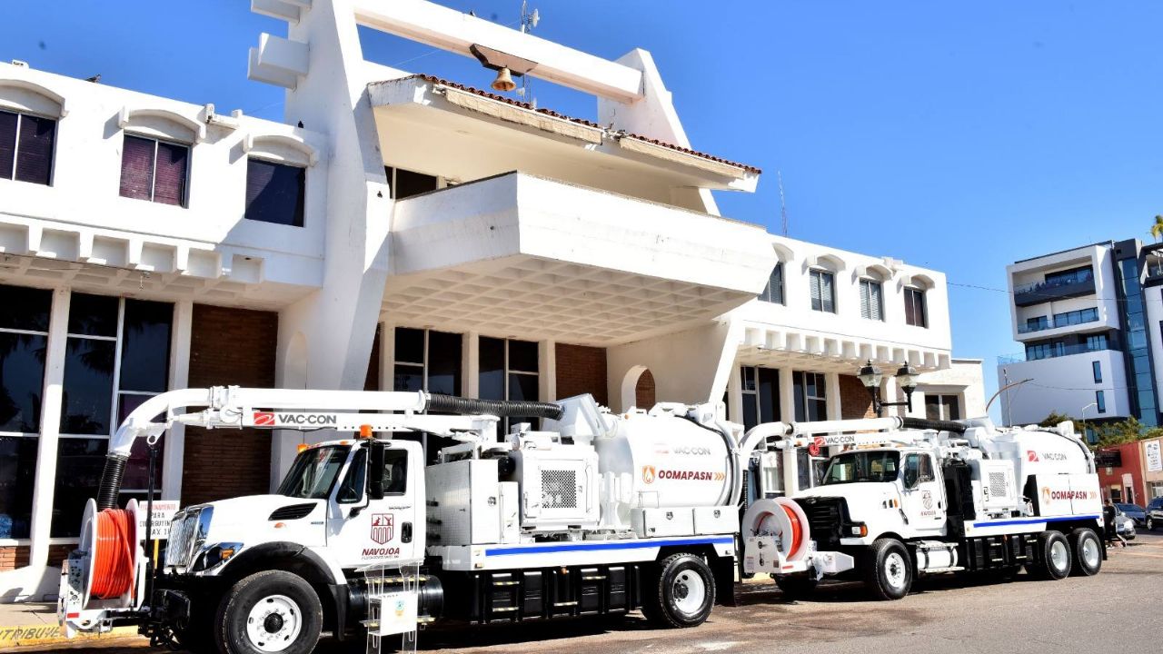 Llega la primera maquinaria para los servicios públicos de Navojoa