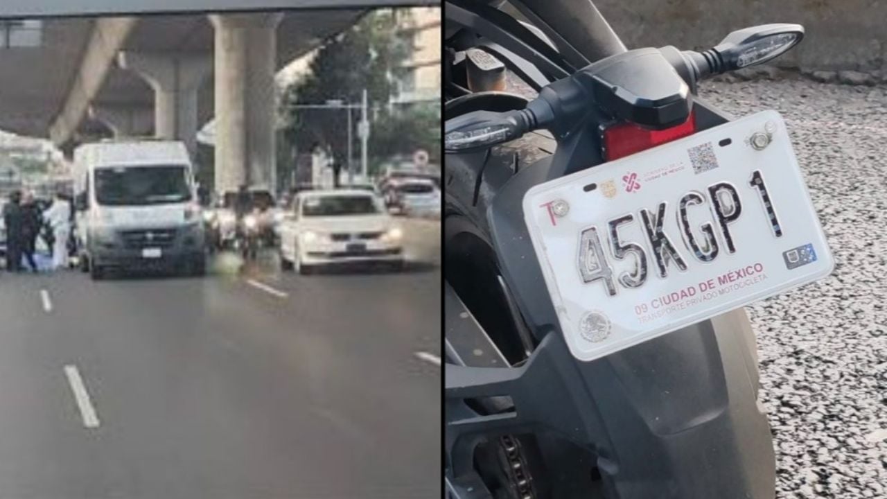 VIDEO: Motociclista muere al caer sobre Periférico, a la altura de Constituyentes