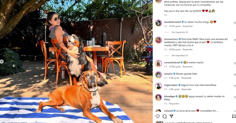 Michelle Renaud sufre dolorosa muerte inesperada y Matías Novoa llora su partida