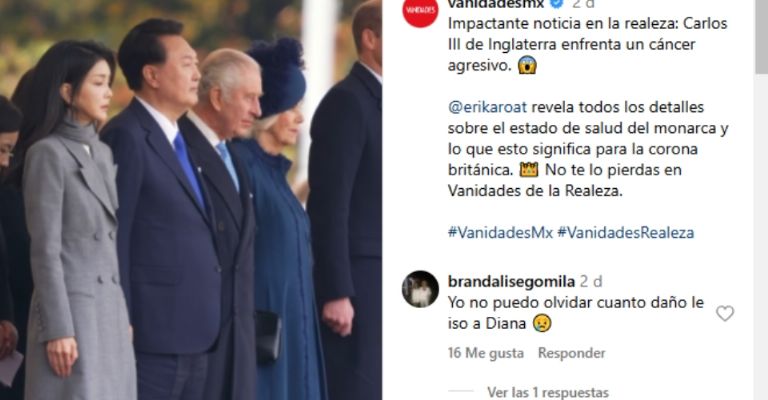 Rey Carlos III estaría enfrentando un cáncer muy agresivo