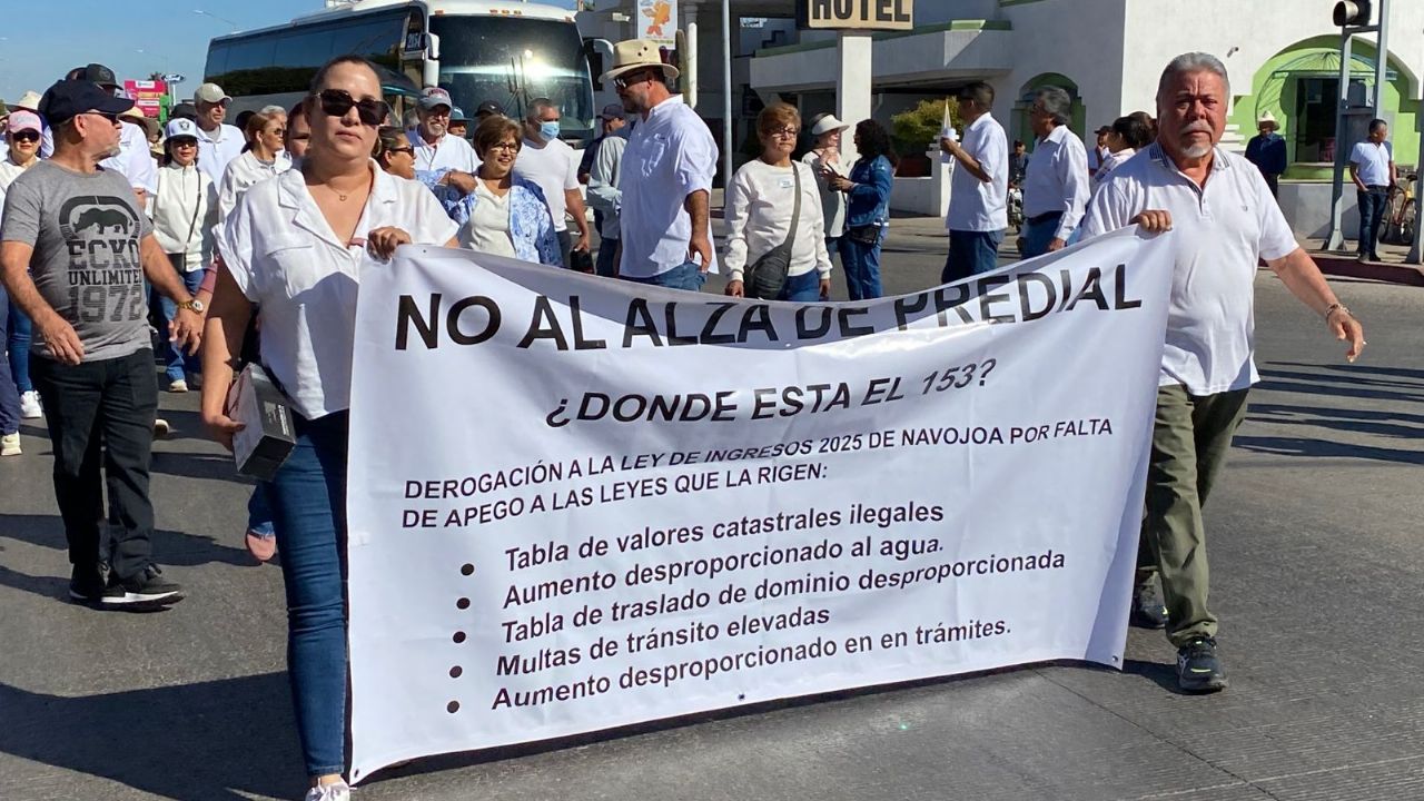 Movimiento Familiar por Navojoa convoca a segunda marcha contra alza de predial
