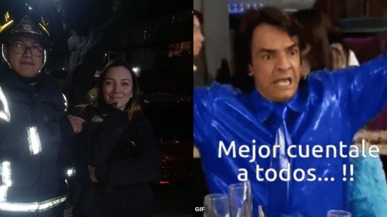 Bomberos salvan al gato de Regina Blandón; memes explotan: “¿Por qué no eres un gato normal”