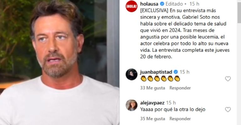 Gabriel Soto revela que doctores le revelaron que podría padecer leucemia