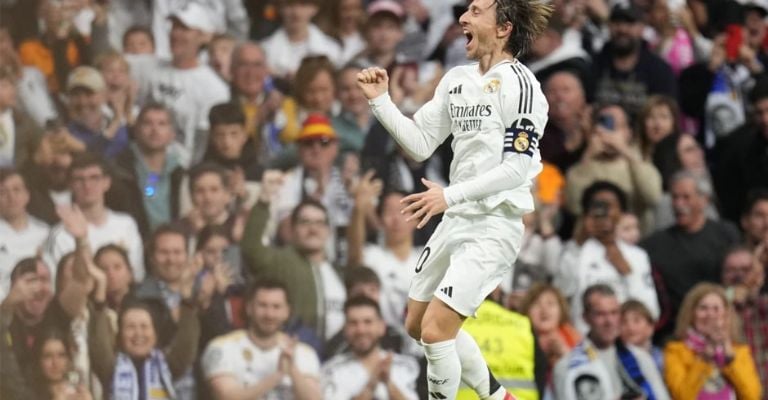 El croata festeja su anotación