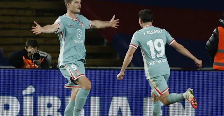 Sorloth festeja el tanto de la igualada final