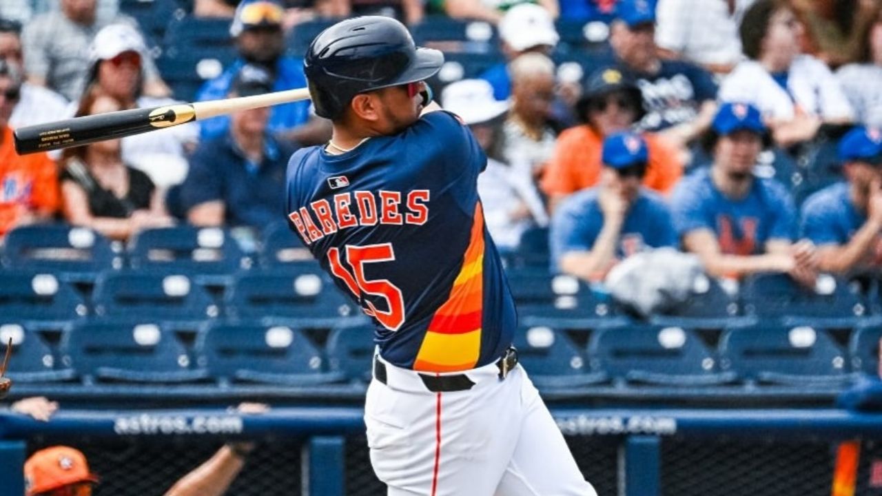 El de la ‘H’ se hace notar: Isaac Paredes conecta su primer jonrón con los Houston Astros