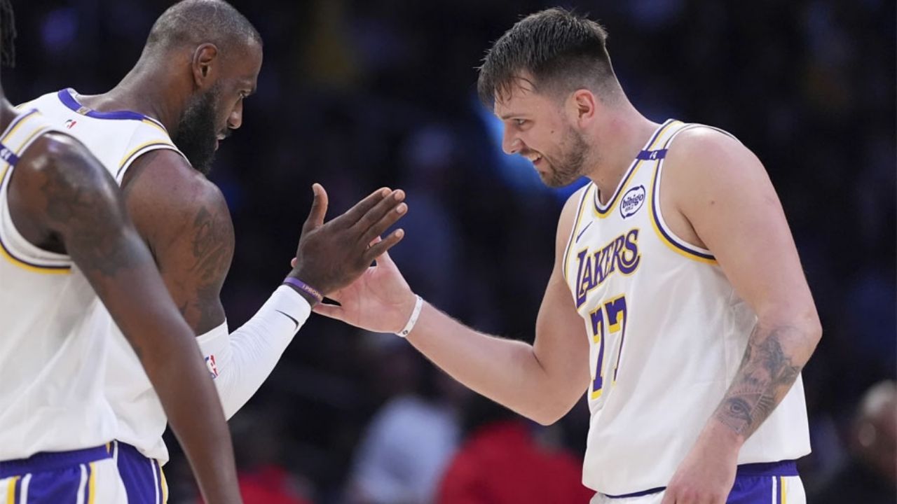 LeBron y los Lakers están más que felices con el canje de Doncic a Los Ángeles