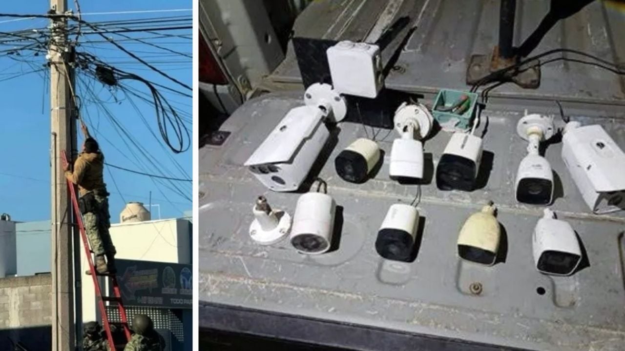 Retiran cámaras de vigilancia y antenas repetidoras del crimen organizado en Navojoa