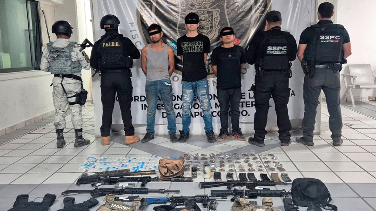 Detienen a tres integrantes de ‘Los Rusos’ en Acapulco, informa Omar García Harfuch