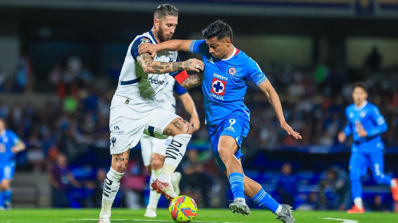 Cruz Azul y Rayados igualan a un tanto: Sergio Ramos anotó su segundo gol en México