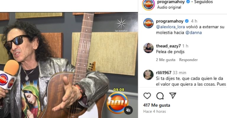 Alex Lora arremete contra Danna Paola por poner a la Virgen de Guadalupe en su tanga