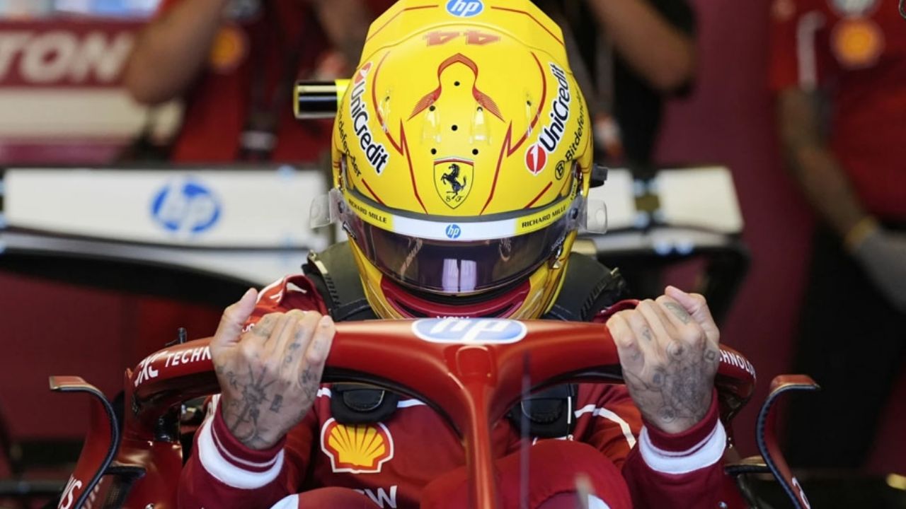 Lewis Hamilton acapara la atención en su debut con Ferrari en la Fórmula 1