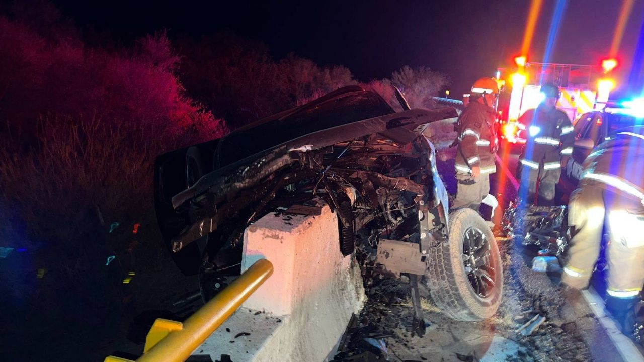 Alerta en Sonora: Aparatoso accidente en carretera Ures-Hermosillo deja a policía lesionado